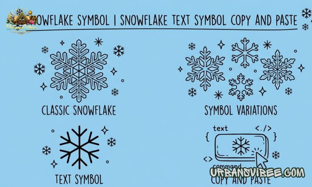 Snowflake Symbol | Snowflake Text Symbol