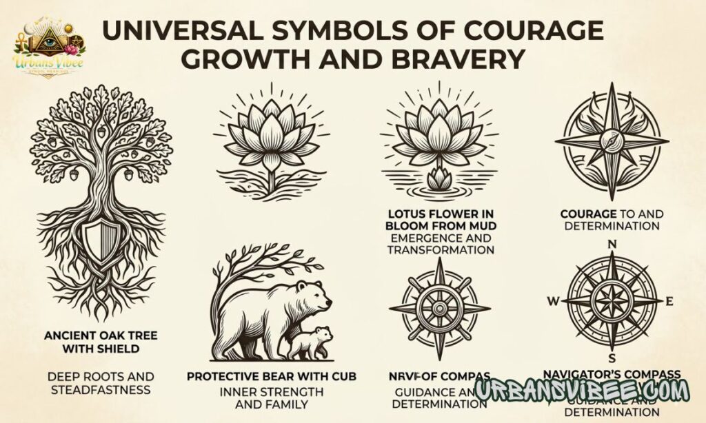 Universal Symbols Of Courage Growth And Bravery