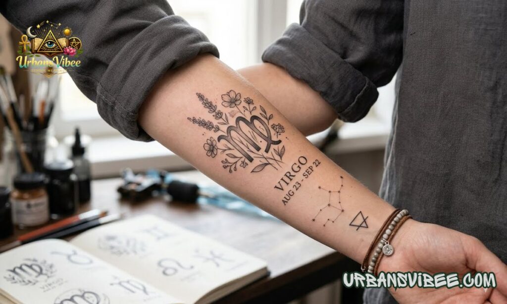 Virgo Symbols Tattoos
