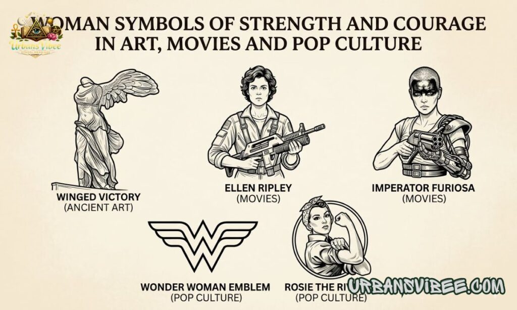 Woman Symbols of Strength and Courage in Art, Movies and Pop Culture