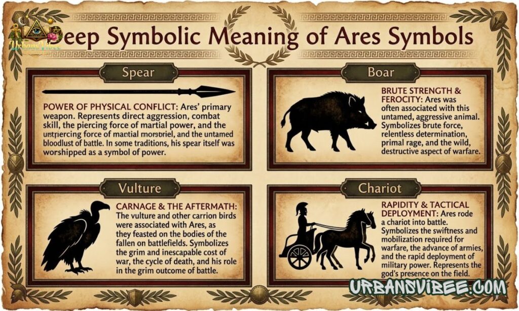 Deep Symbolic Meaning of Ares Symbols