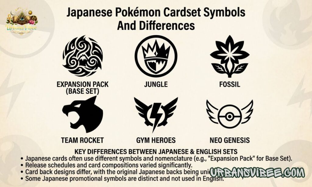 Japanese Pokémon Card Set Symbols And Differences