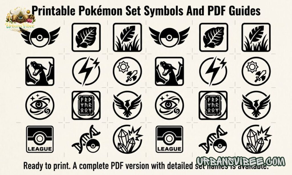 Printable Pokémon Set Symbols And PDF Guides