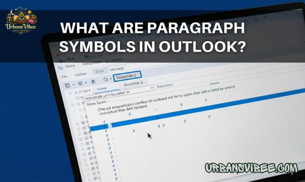 What Are Paragraph Symbols In Outlook?