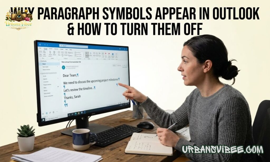Why Paragraph Symbols Appear In Outlook & How To Turn Them Off