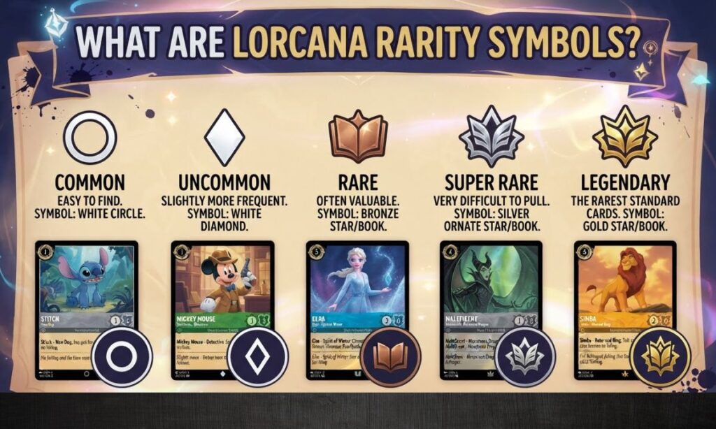 What Are Lorcana Rarity Symbols?